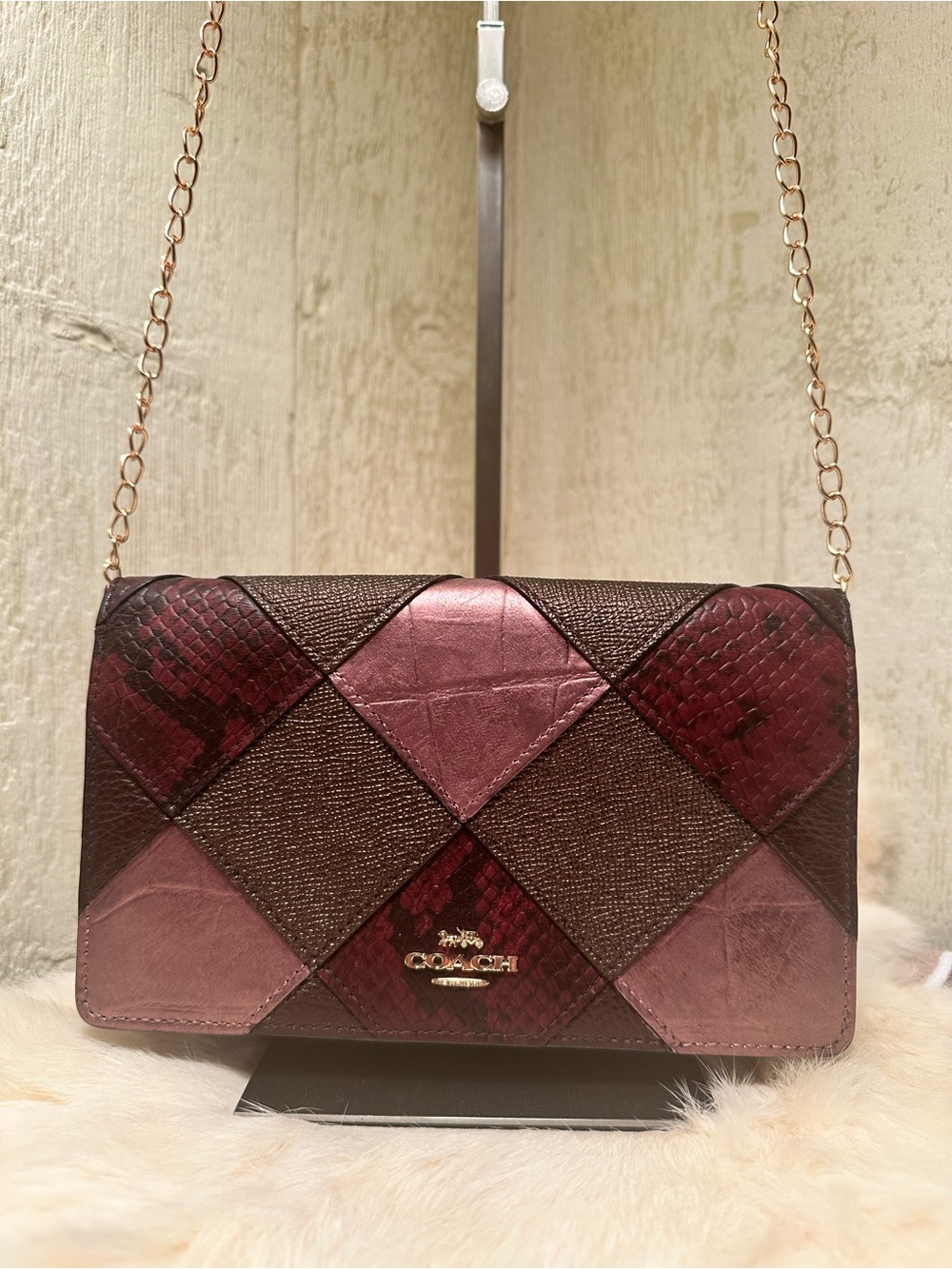 Coach Patchwork Leather Crossbody Wallet  - Rehabbed